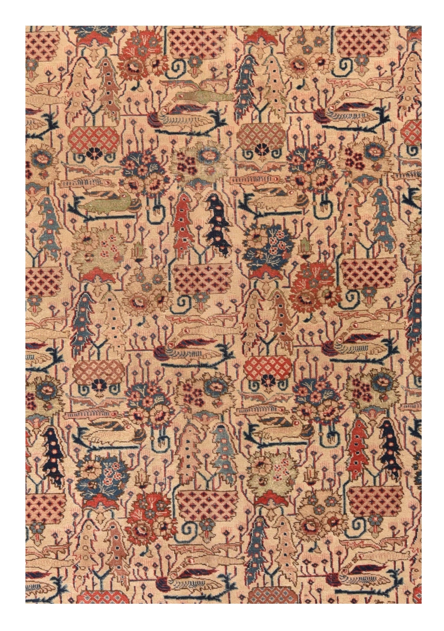 Antique  Tabriz Rug 7' 8" x 10' 9"