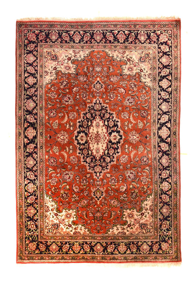 Fine Silk Qum Rug 4'9'' x 6'7''