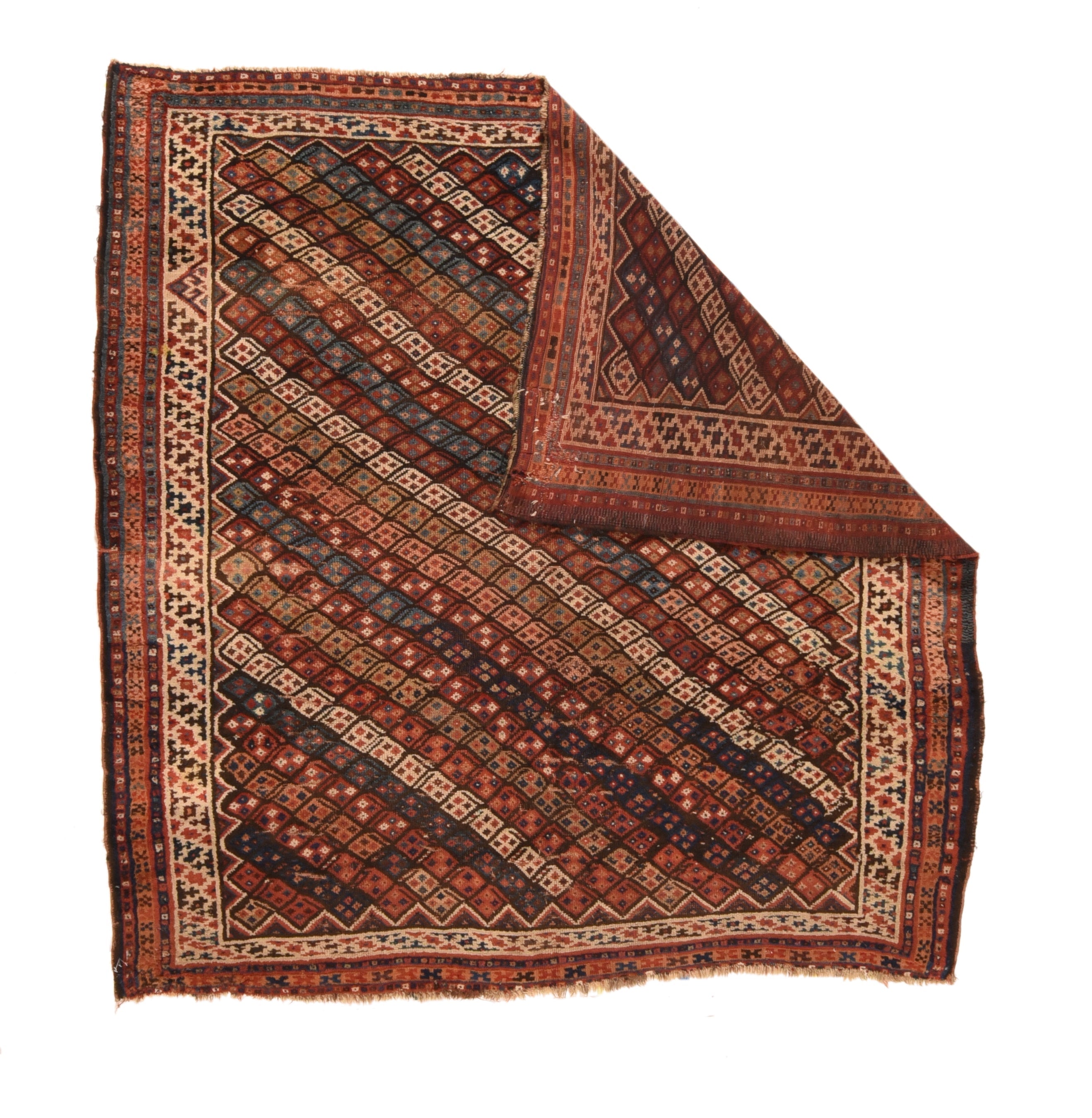 Antique Bakhtiari Rug 6'6'' x 6'7''