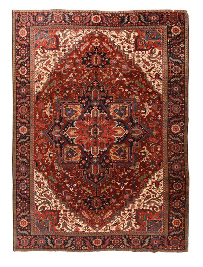 Vintage Heriz Rug 9'7'' x 13'0''