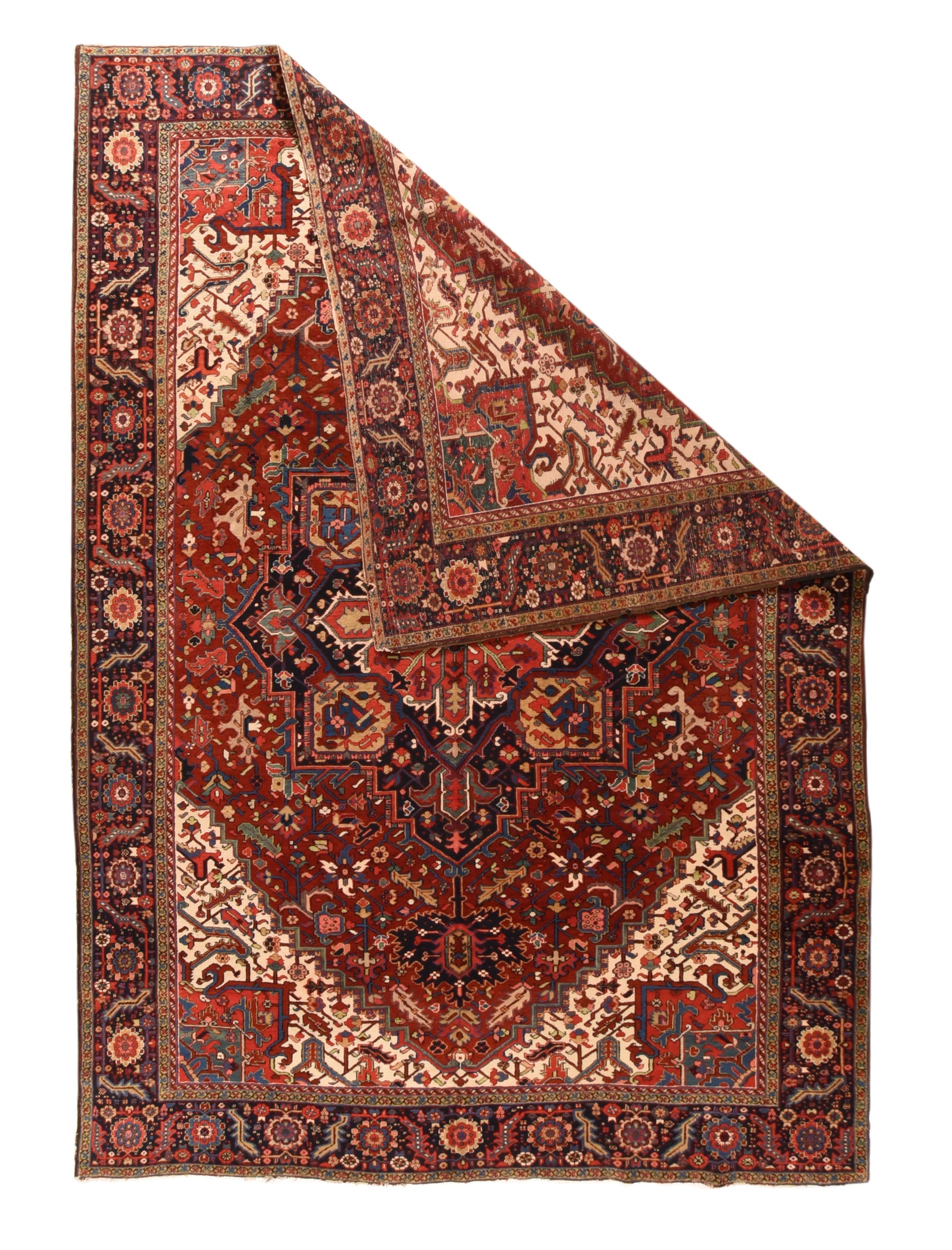 Vintage Heriz Rug 9'7'' x 13'0''