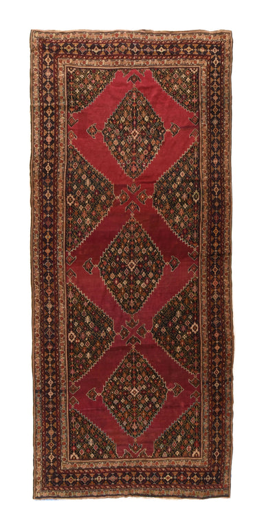 Antique Caucasian Karabagh Rug 6'6'' x 14'7''