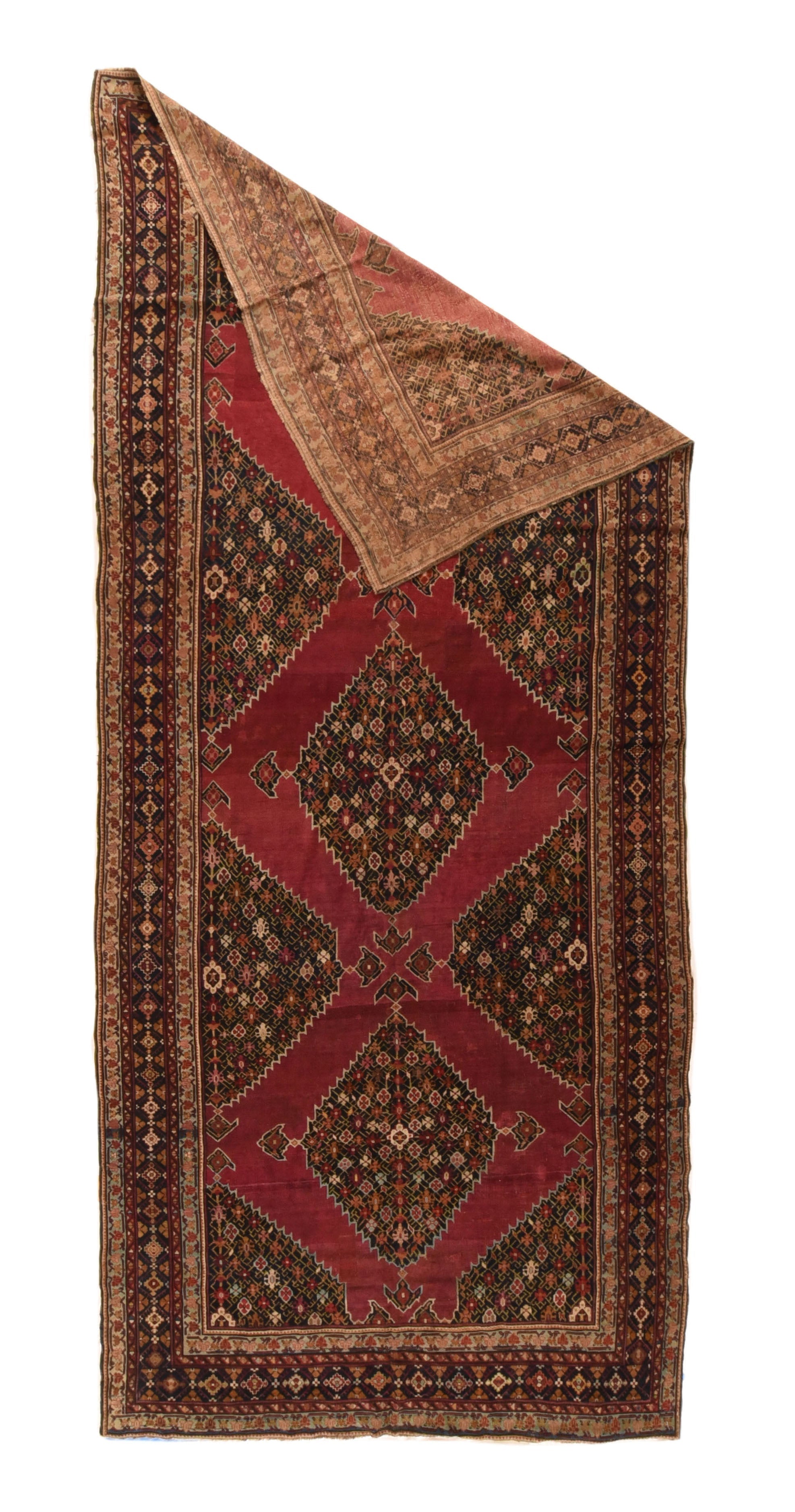 Antique Caucasian Karabagh Rug 6'6'' x 14'7''