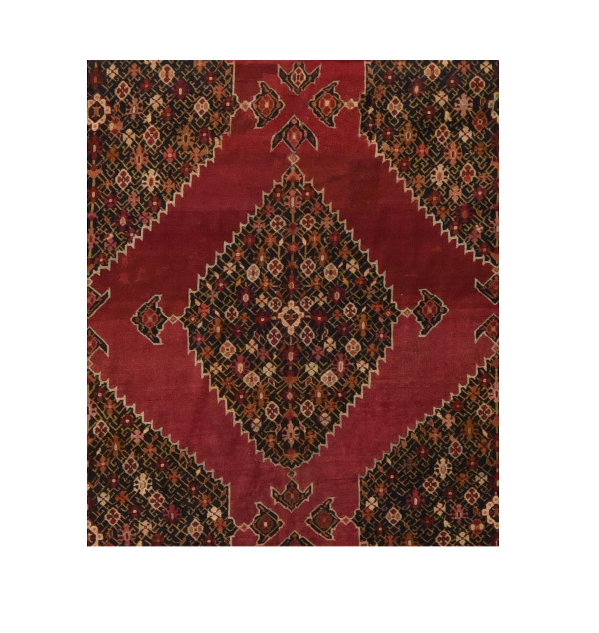 Antique Caucasian Karabagh Rug 6'6'' x 14'7''