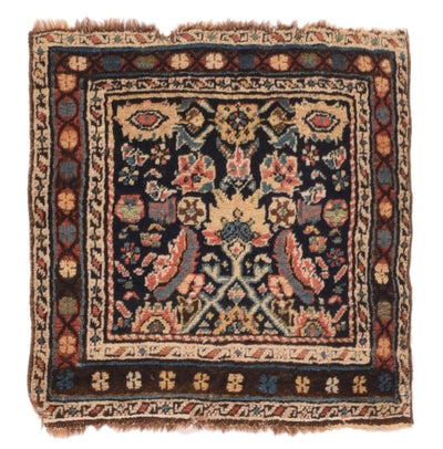 Antique Caucasian Kurdish Rug 1'9'' x 1'9''