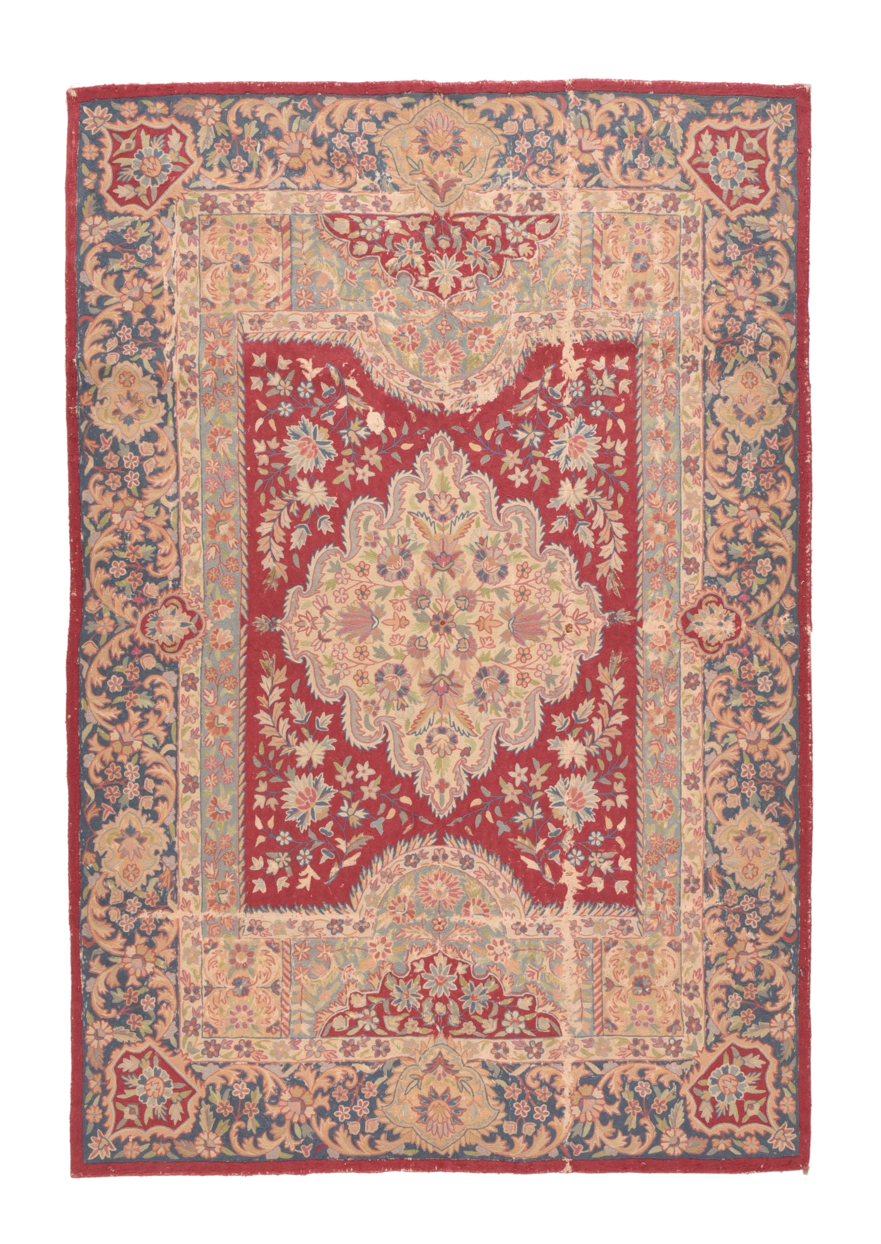 Vintage Hook European Rug 4'8'' x 6'6''