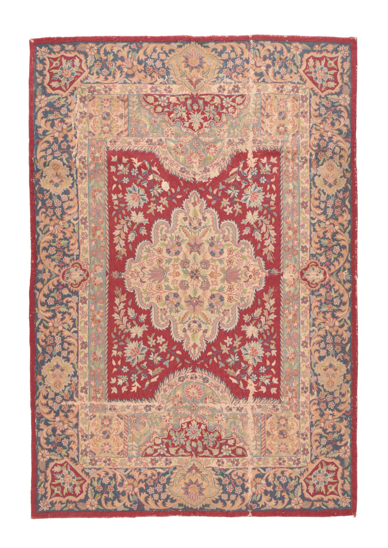 Vintage Hook European Rug 4'8'' x 6'6''