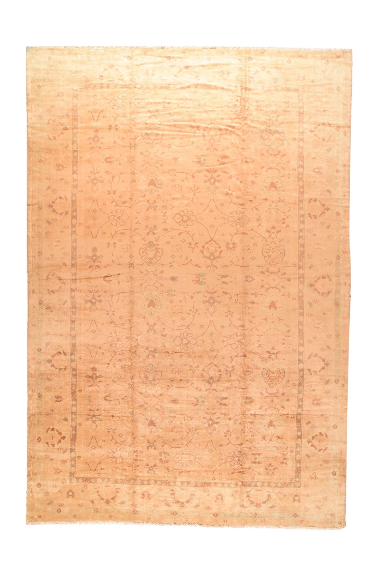 Vintage Oushak Rug 12' x 18'6''