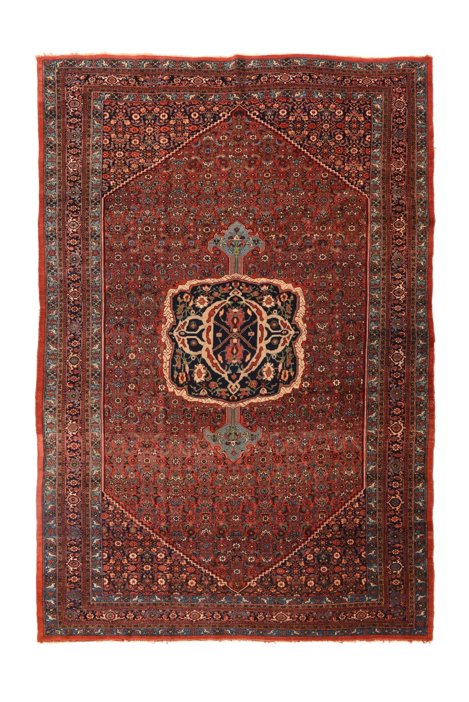 Antique Burgundy Bidjar Rug 7'5'' x 11'1''