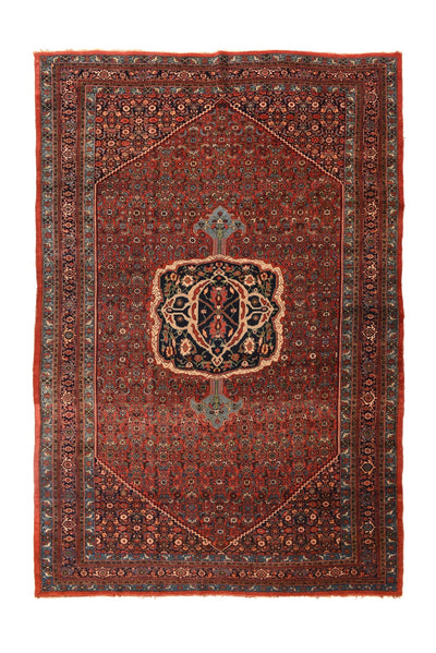 Antique Burgundy Bidjar Rug 7'5'' x 11'1''