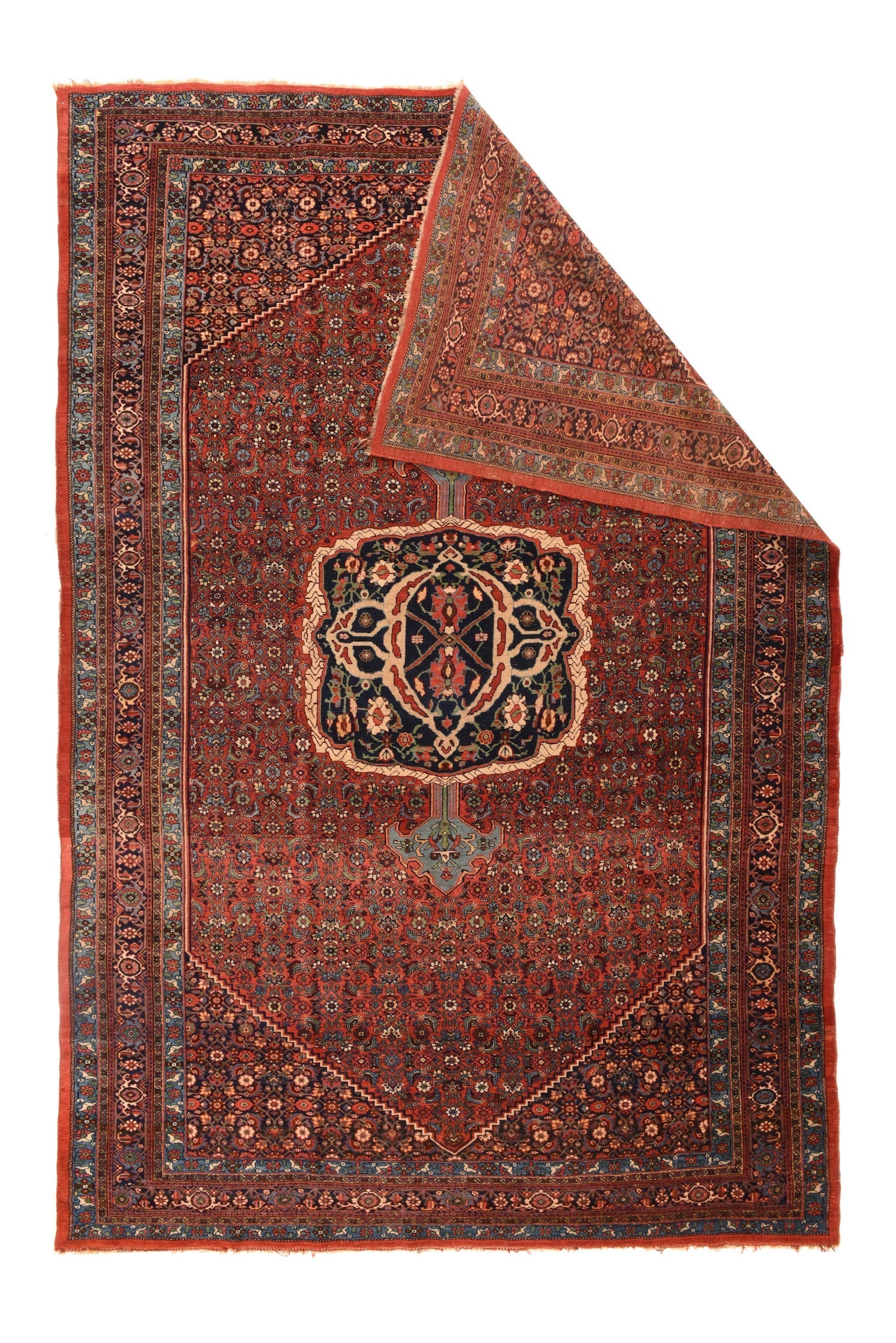 Antique Burgundy Bidjar Rug 7'5'' x 11'1''