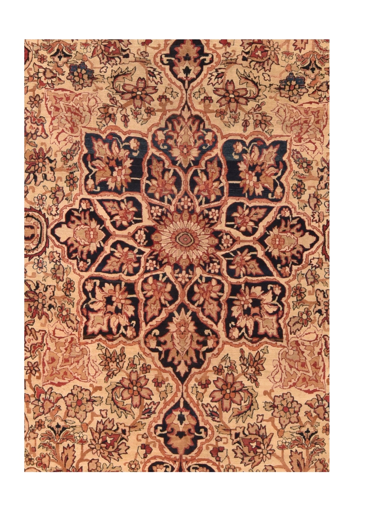 Antique Lavar Kerman Rug 8'0'' x 12'8''