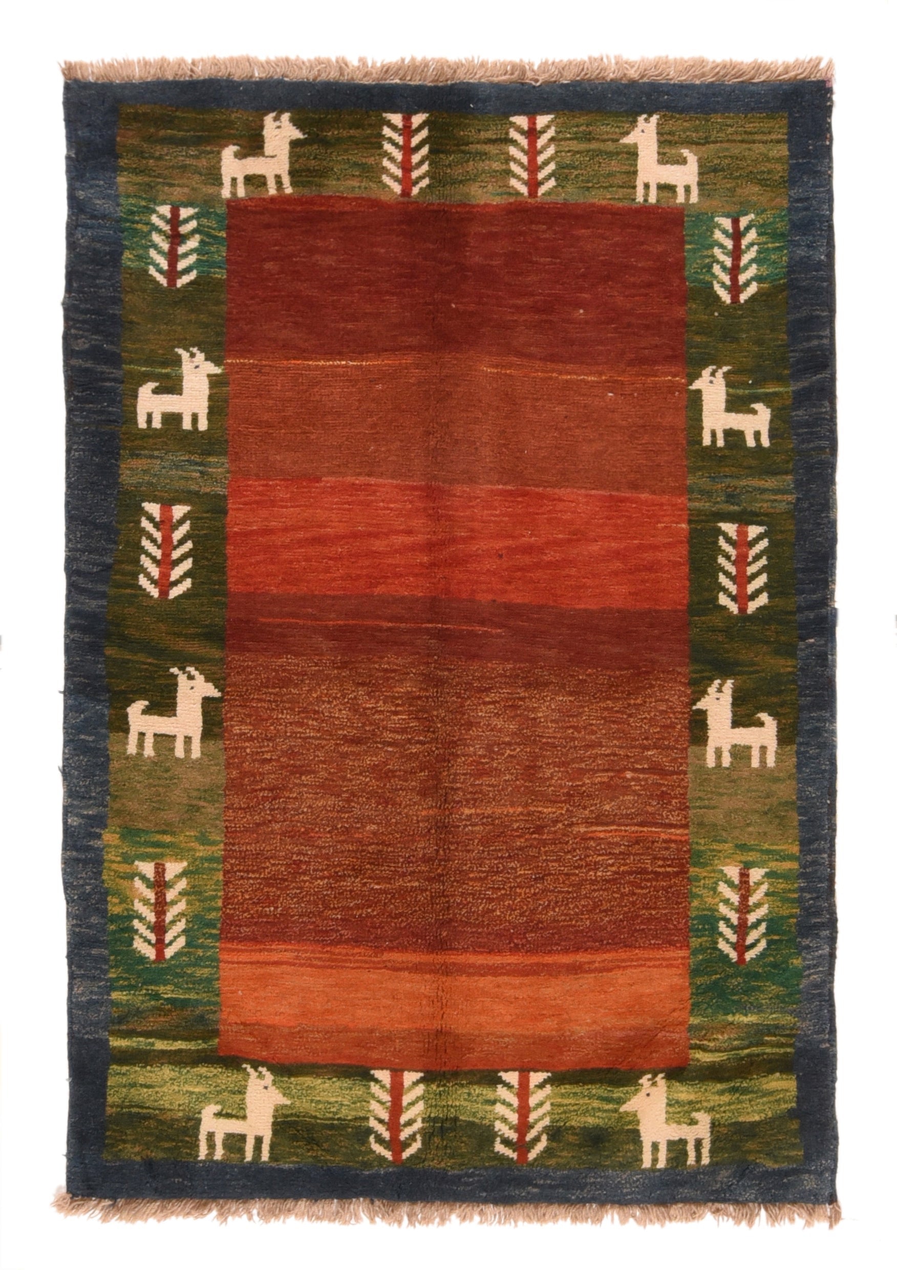 Vintage Gabbeh Rug 4'1'' x 6'0''