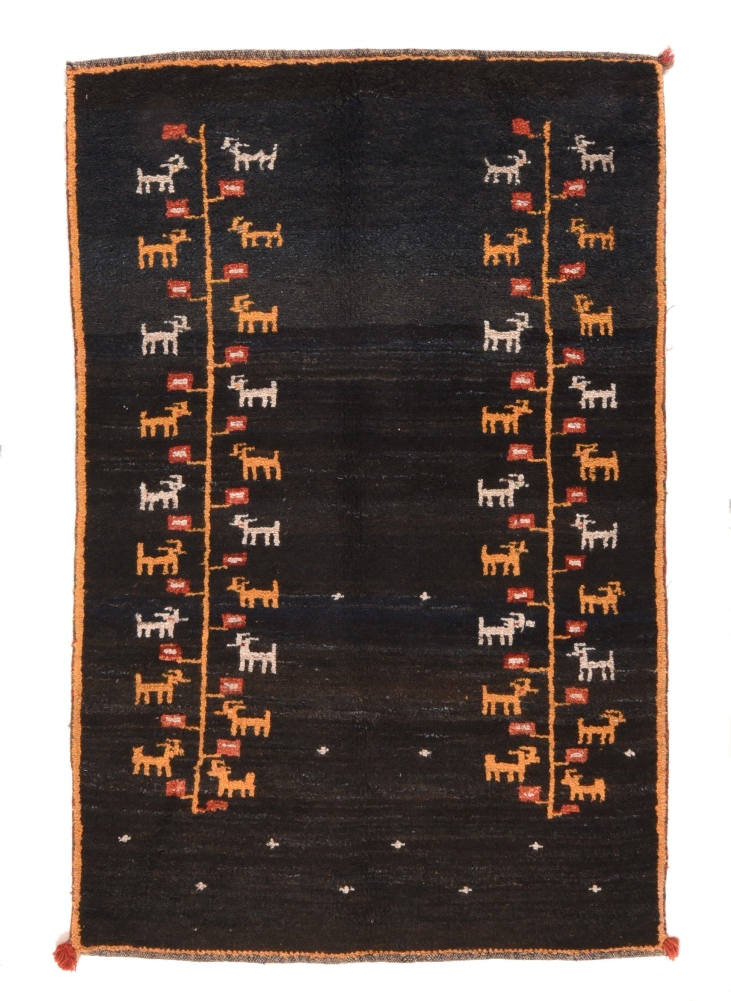 Vintage Gabbeh Rug 3'9'' x 5'9''