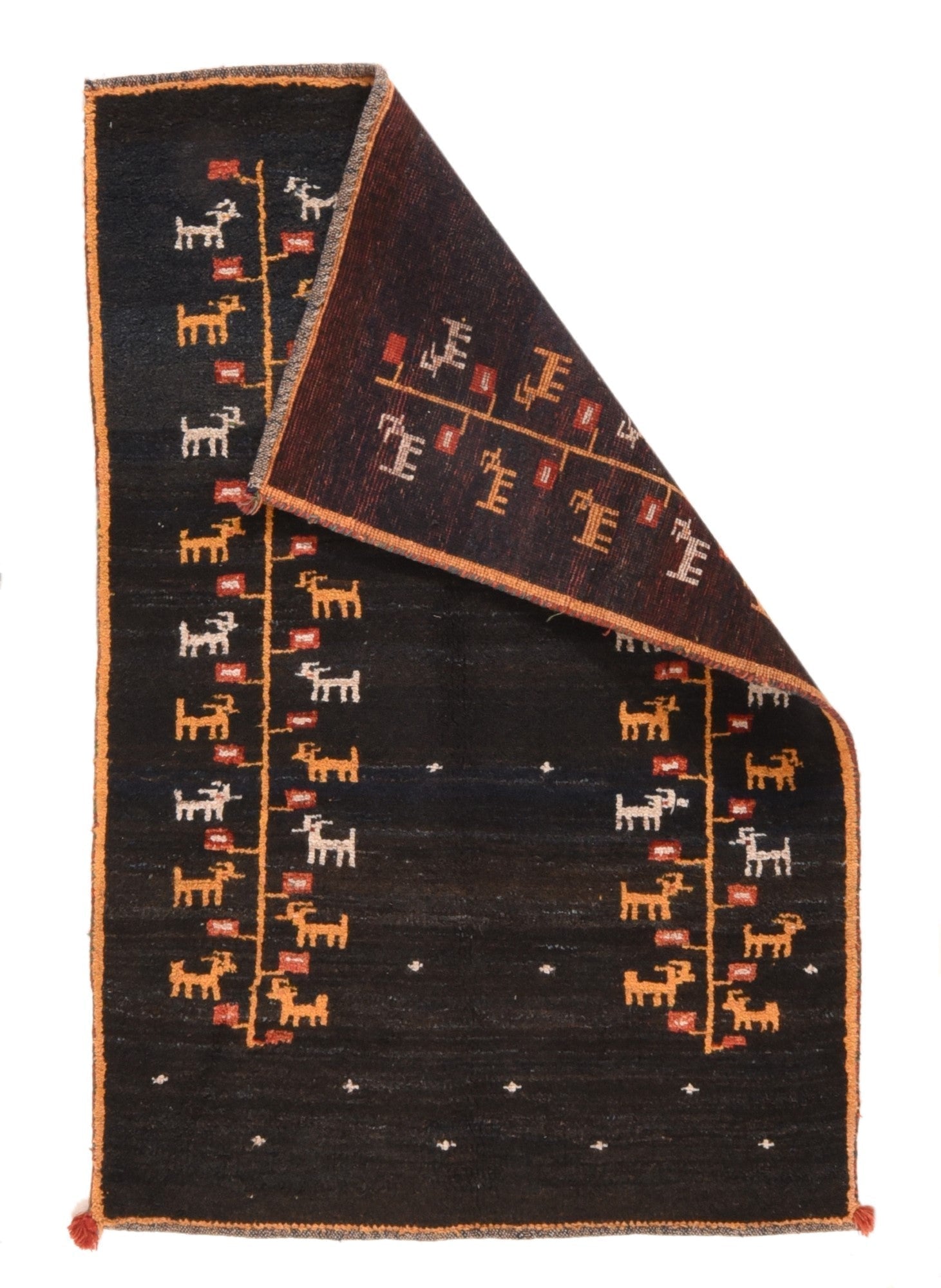 Vintage Gabbeh Rug 3'9'' x 5'9''