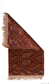 Vintage Turkish Bokara Rug 1'10'' x 3'6''