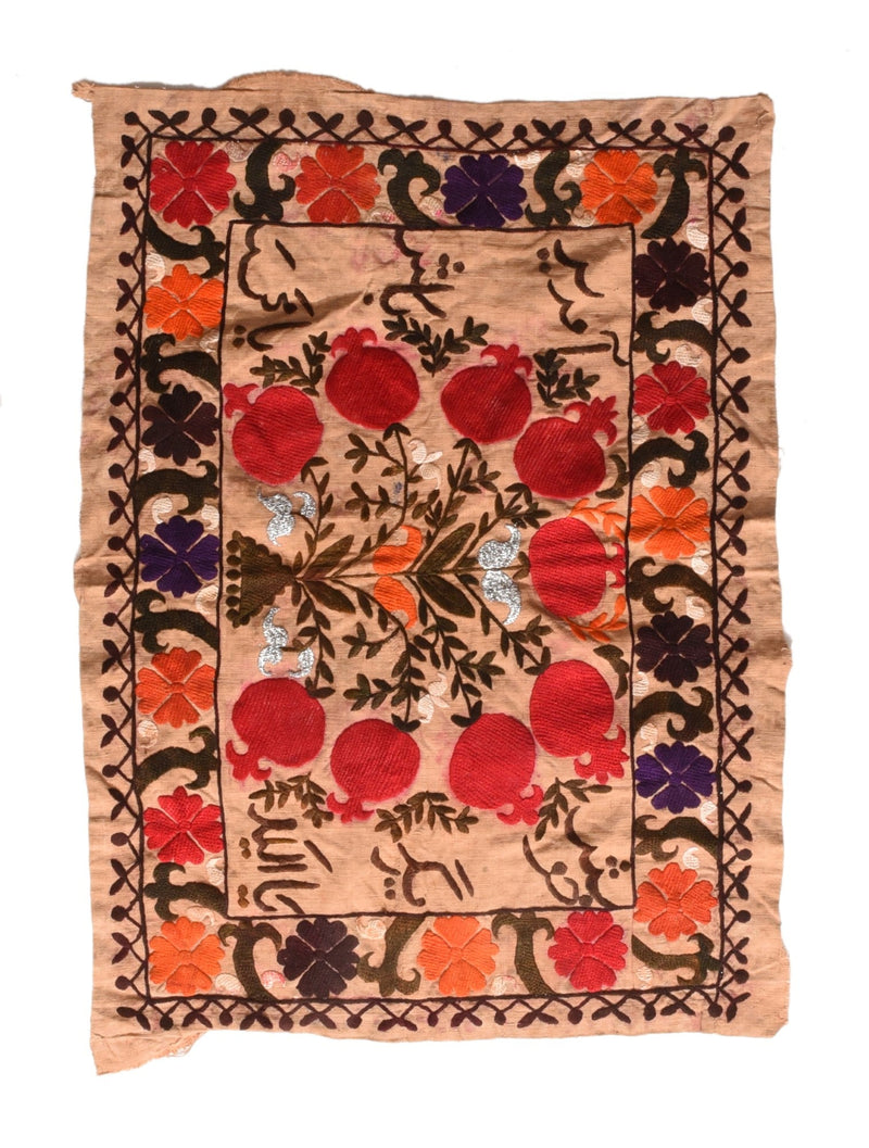 Vintage Uzbak Suzani Embroidery Textile 2'0