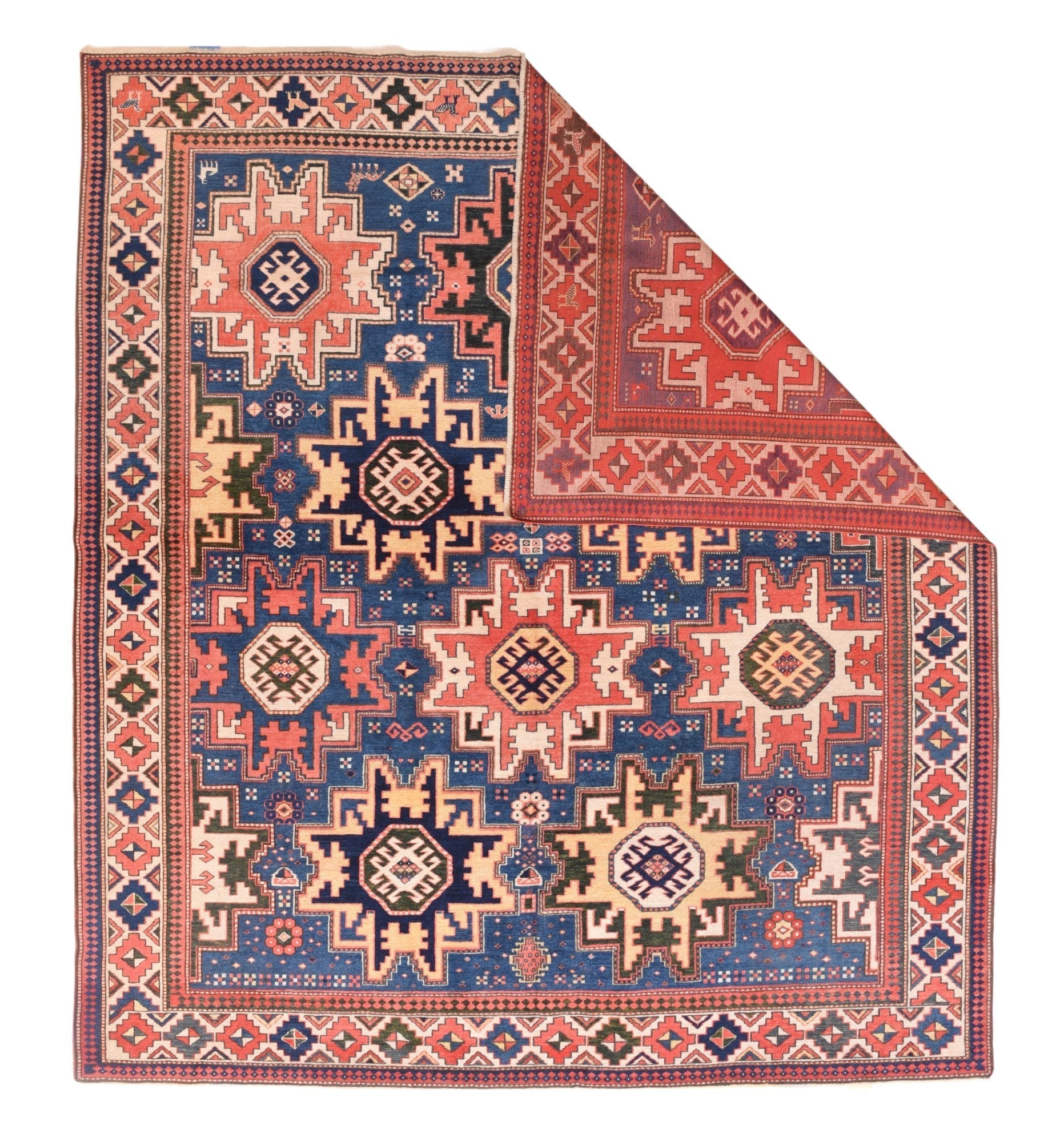 Antique Shirvan Caucasian Rug 6'11'' x 7'11''