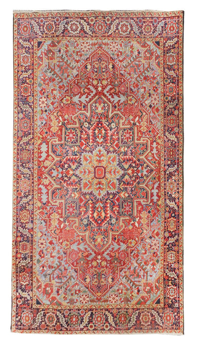 Antique  Heriz Serapi Rug 9'4'' x 12'1''