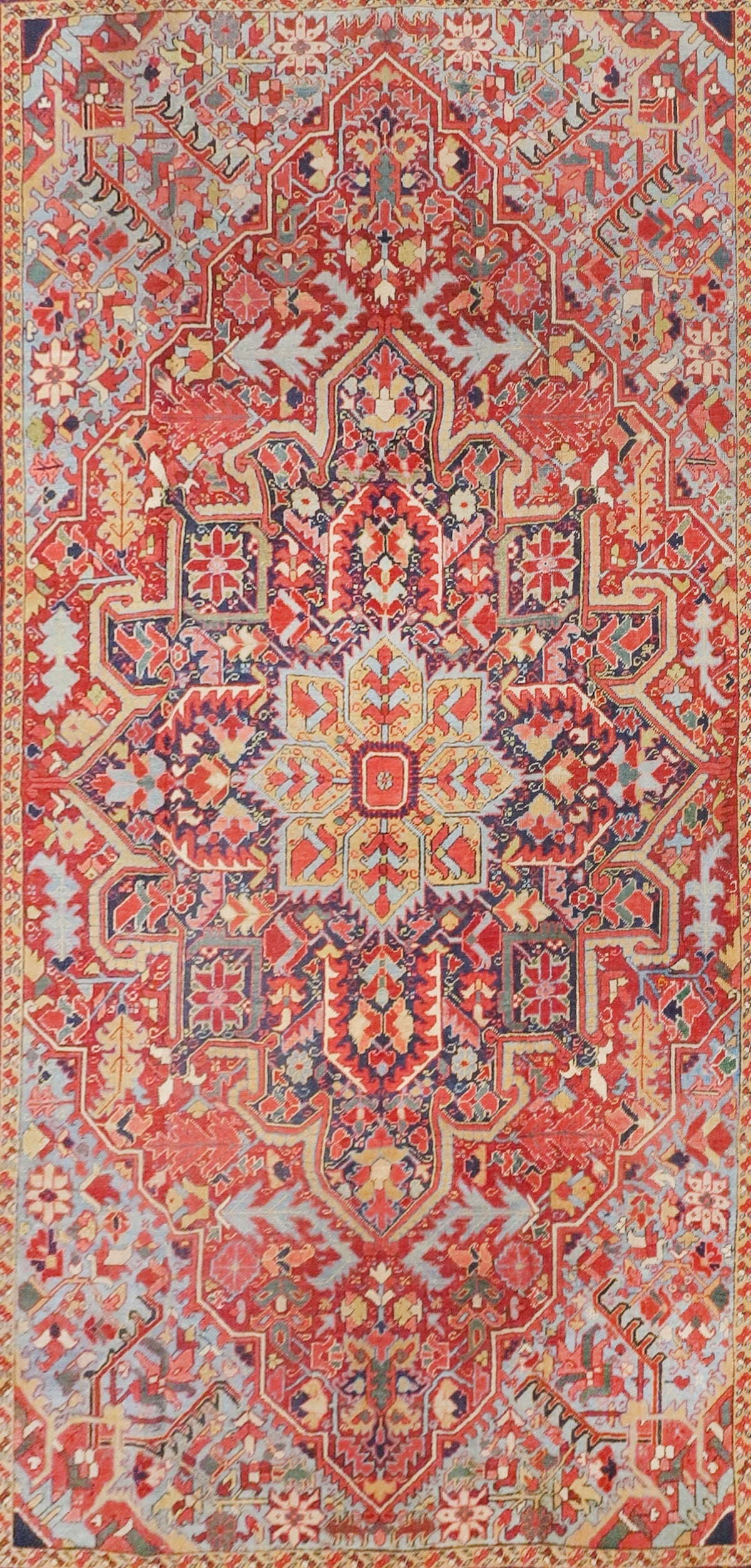 Antique  Heriz Serapi Rug 9'4'' x 12'1''