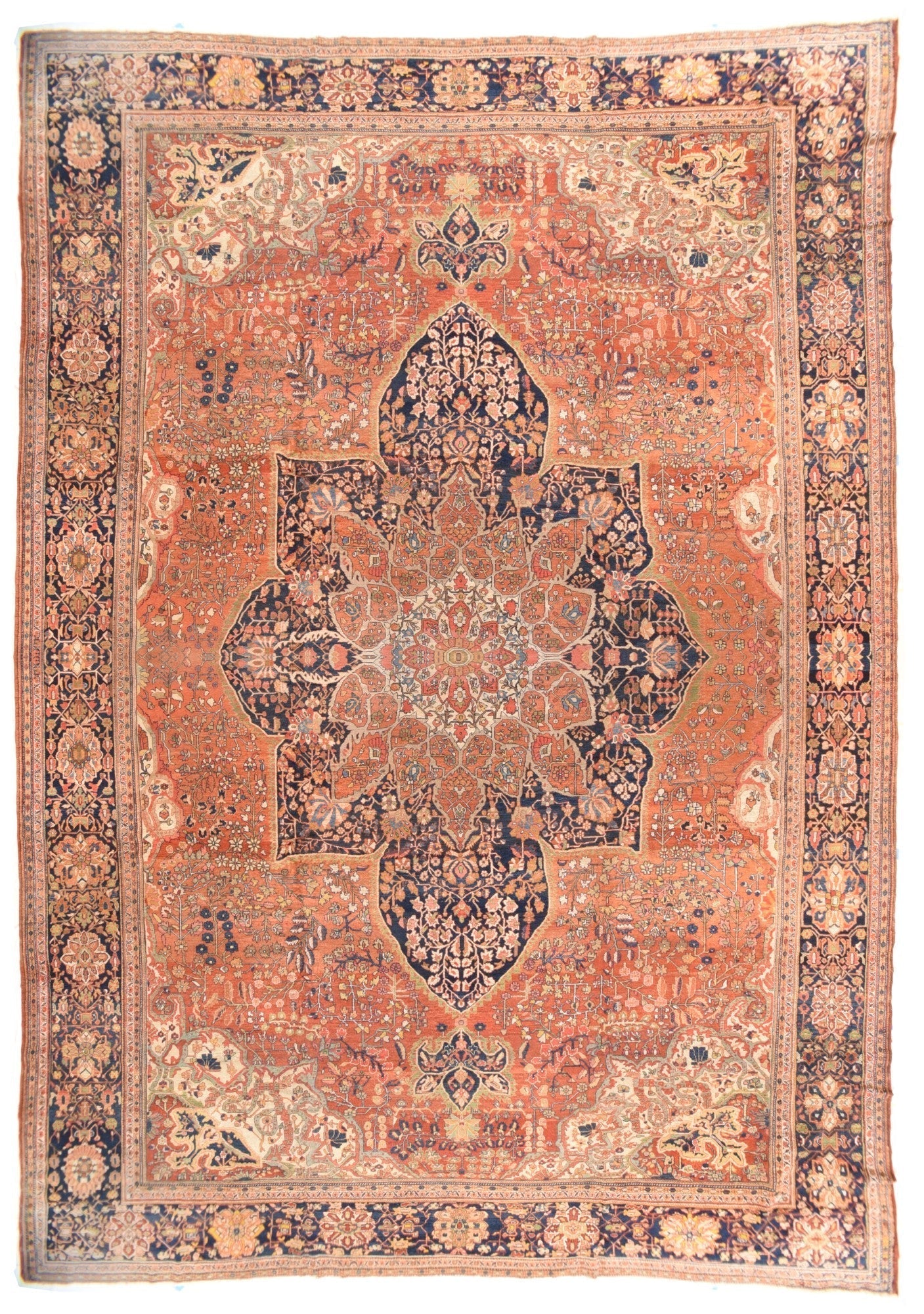Antique Farahan Sarouk Rug 13'2'' x 19'