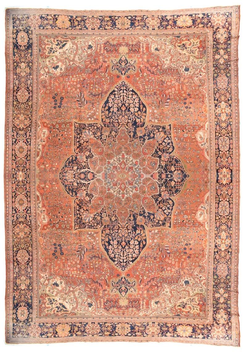 Antique Farahan Sarouk Rug 13'2'' x 19'0