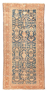 Antique Mahal Sultanabad Rug 4'2'' x 9'4''
