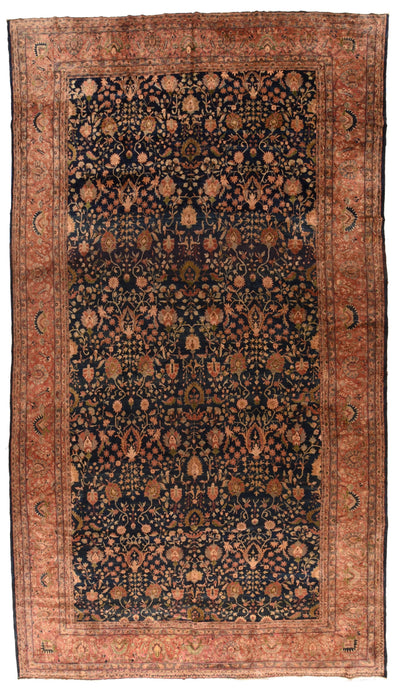 Antique Sarouk Rug 10'2'' x 17'0''