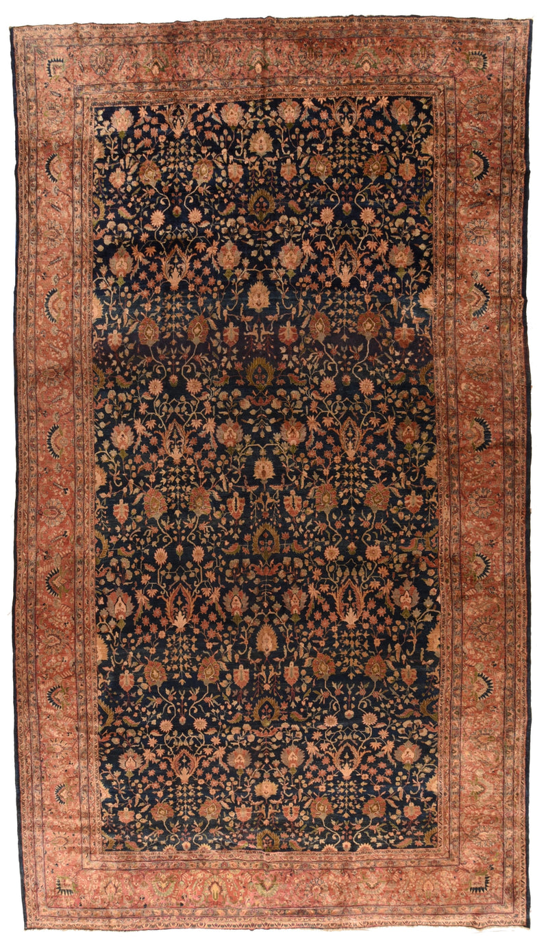 Antique Sarouk Rug 10'2'' x 17'0''