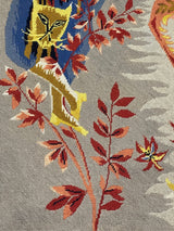 Extremely Fine French Mid Century Tapestry Signed E. Simon Rug 4' 4" x 6' 5"