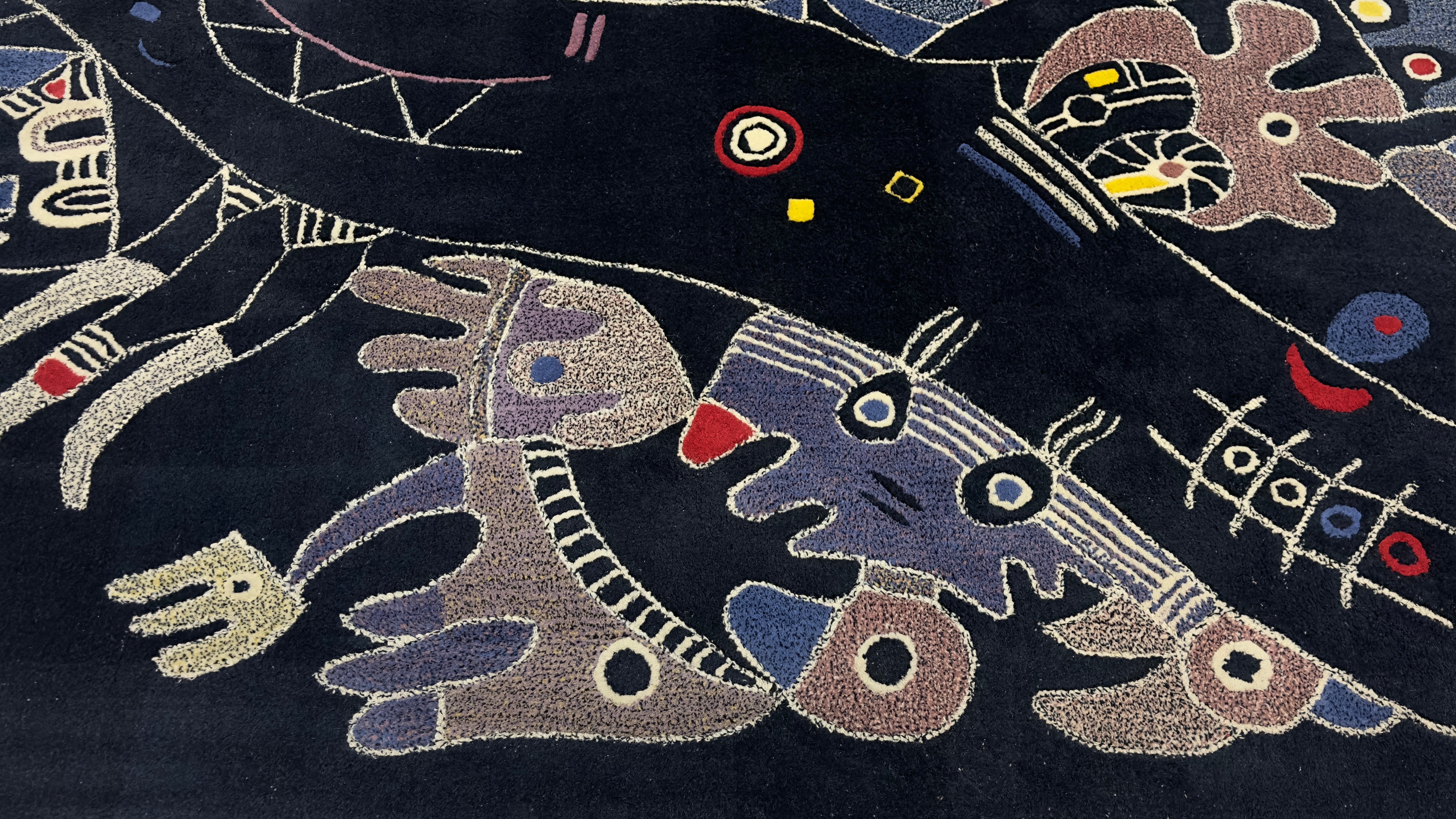 Mid Century Artistic French Tapestry 5' 3'' x 7' 8''