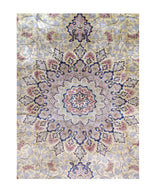 Fine  Vintage Silk Qum Rug 7'8'' x 11'4''