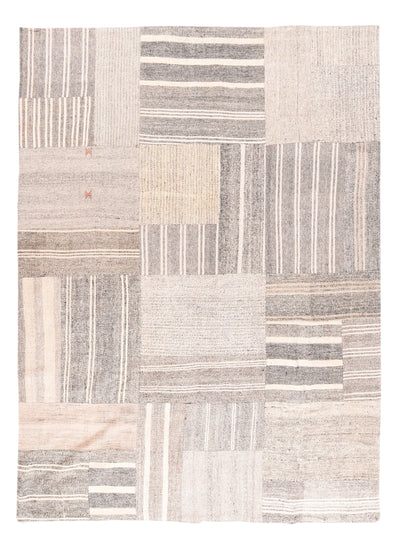 Fine Vintage Turkish Flat Weave Wool Rug 7'6'' x 10'3''