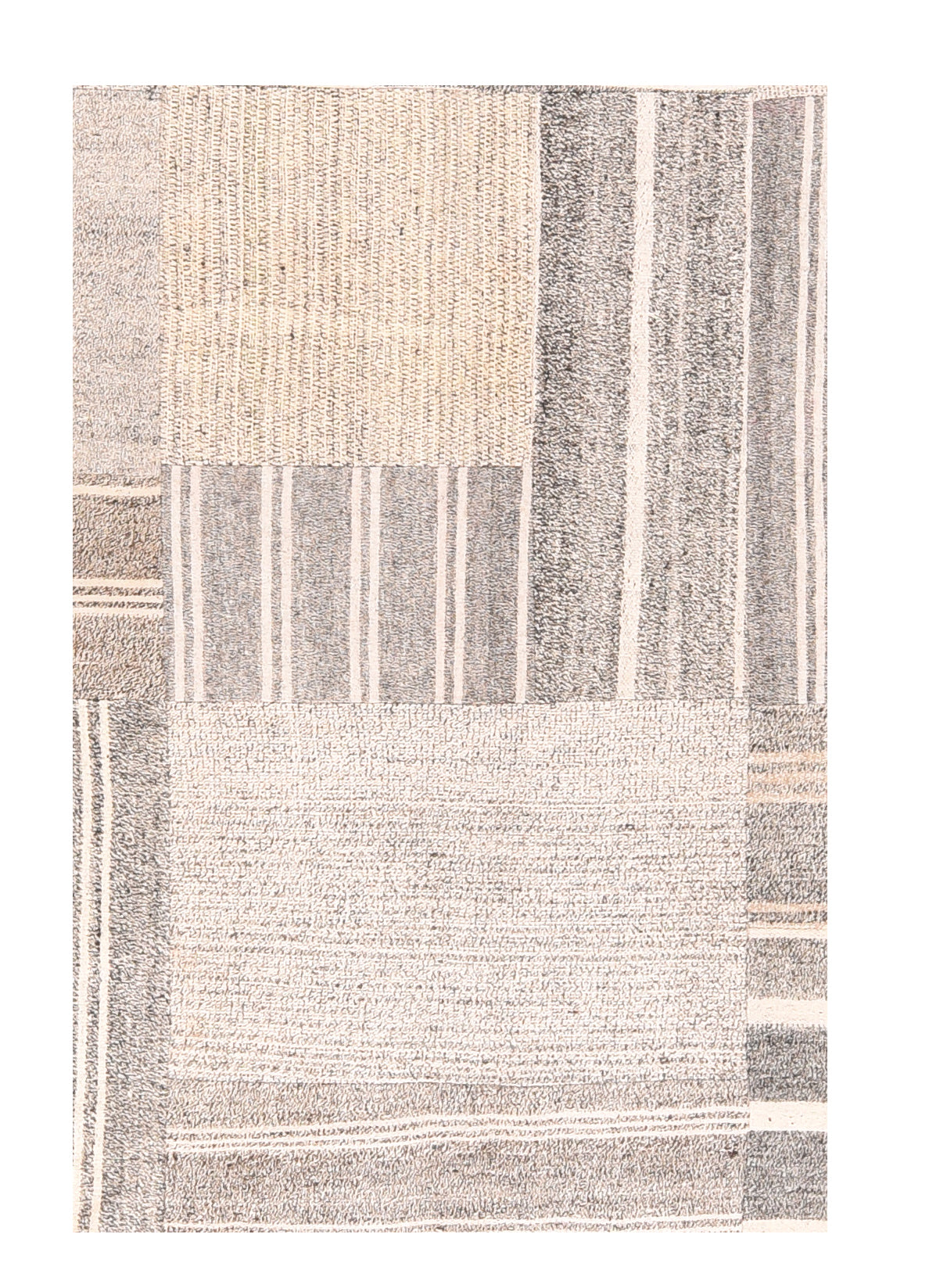Fine Vintage Turkish Flat Weave Wool Rug 7'6'' x 10'3''