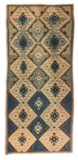 Vintage Turkish Rug 3'3'' x 6'11''