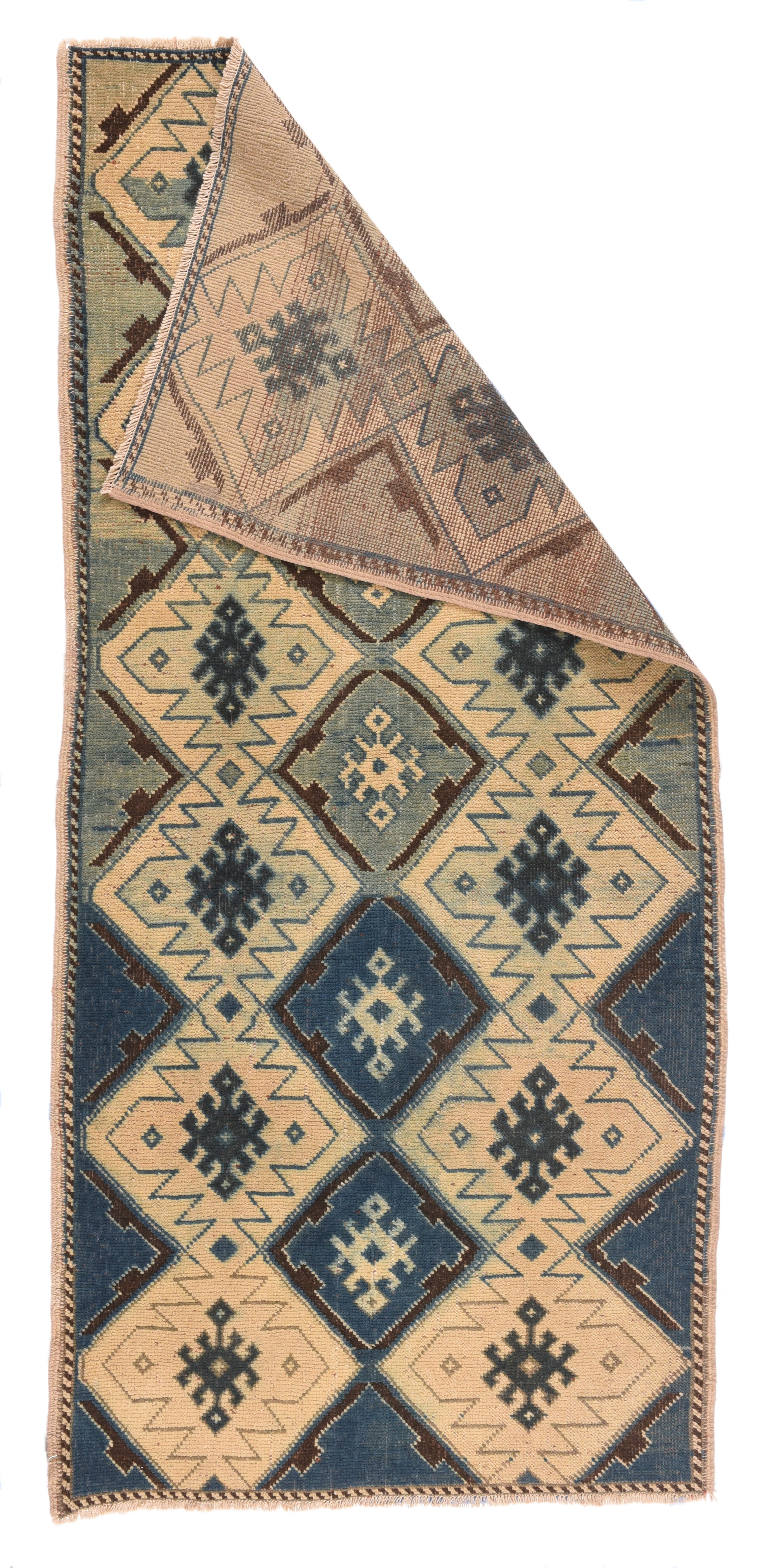 Vintage Turkish Short Runner 3'3'' x 6'11''