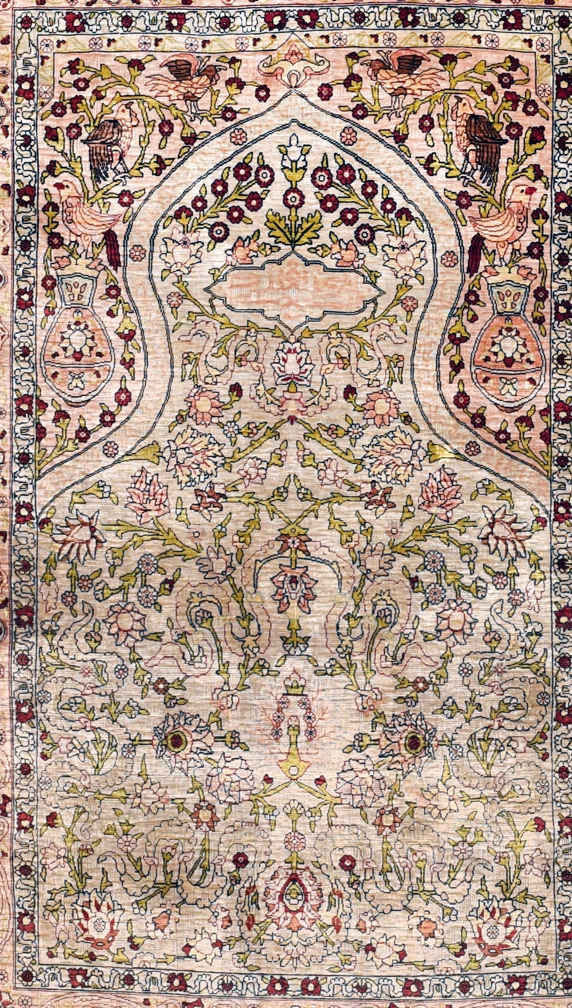 Extremely Fine Antique Silk Herekeh Rug 2'7'' x 4'0"