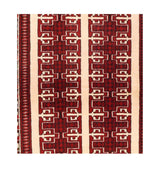 Vintage Turkmen Rug 3'3'' x 4'4''