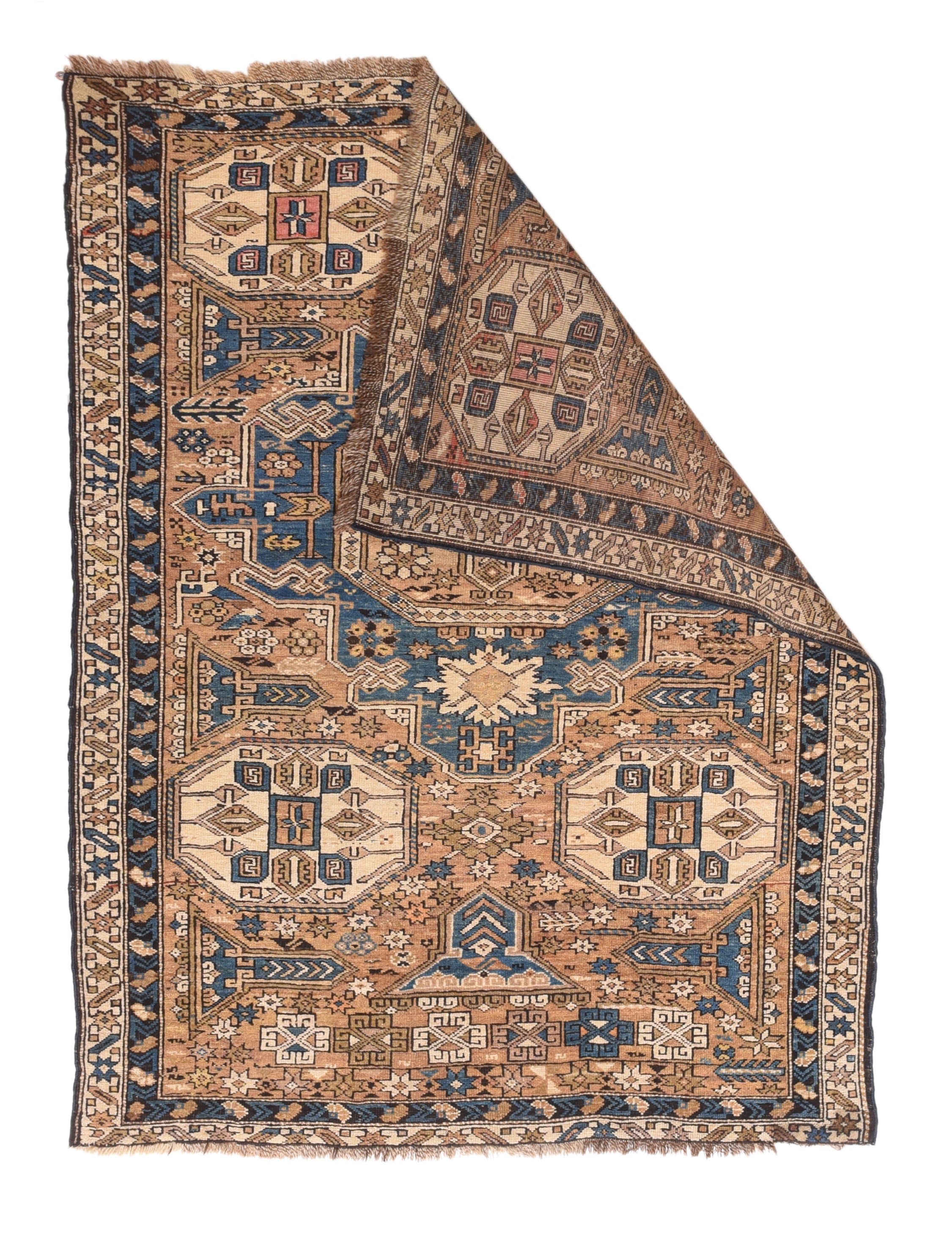 Antique Caucasian Shirvan Rug 3'10'' x 5'2''
