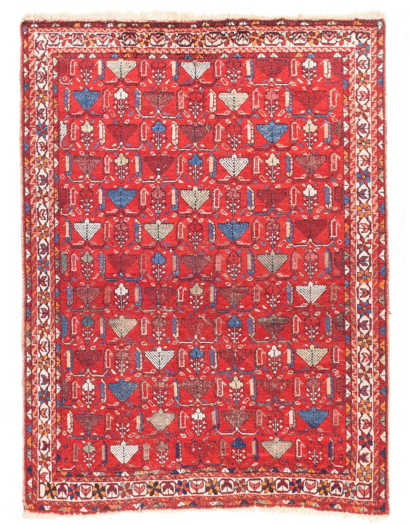 Antique Afshar Rug 5'0