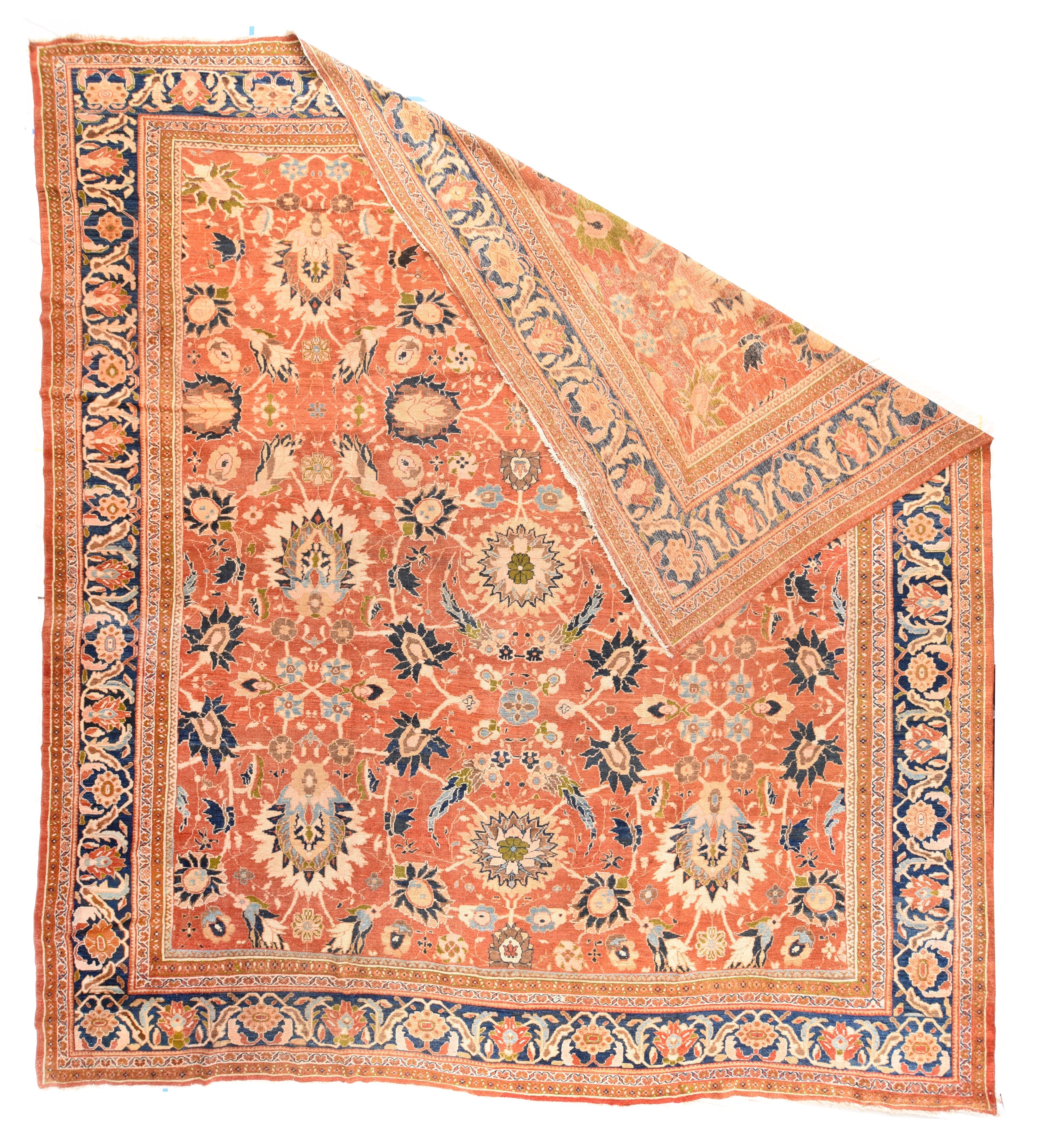 Antique Sultanabad Rug 13'8'' x 14'6''