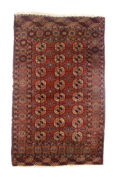 Antique Yomut Bokara Rug 4'6'' x 6'0
