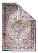 Fine  Vintage Silk Qum Rug 7'8'' x 11'4''