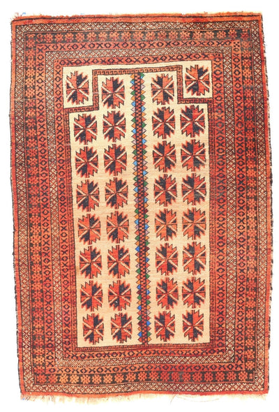Vintage Baluch Rug 3'2'' x 4'2''