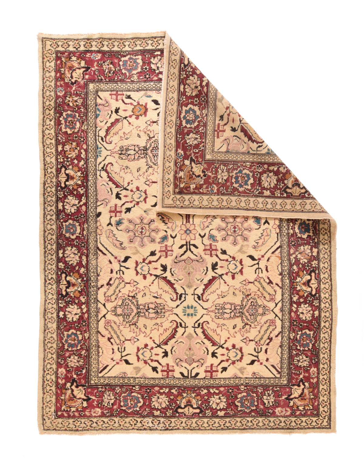 Fine Antique Agra Rug 6' x 7'9''