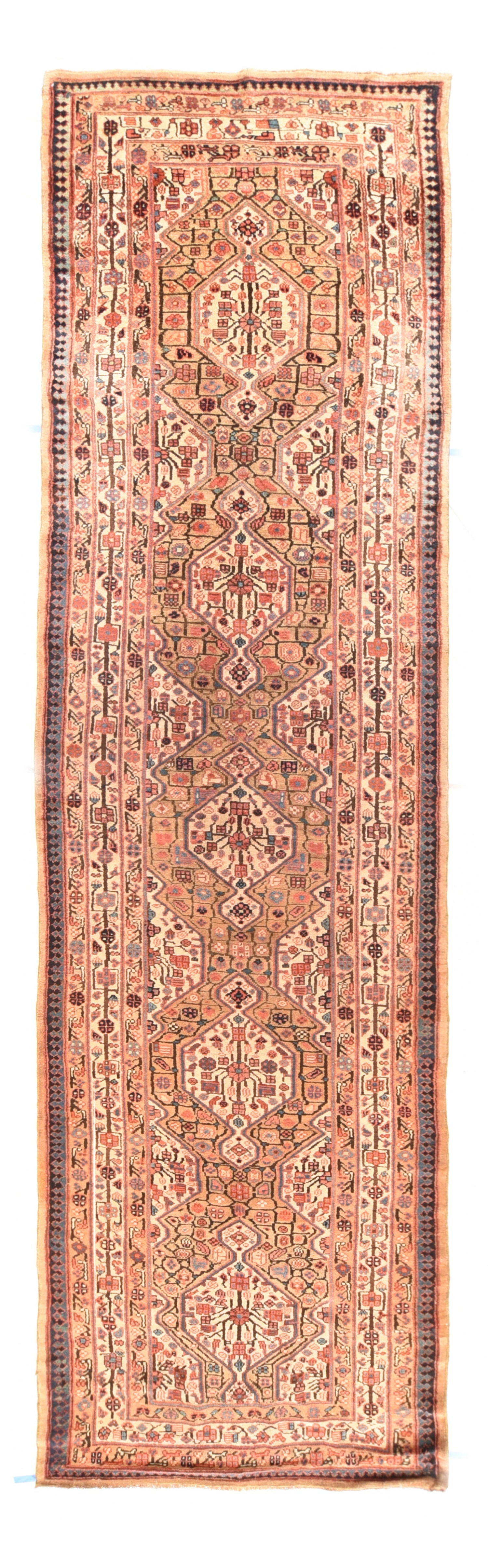 Antique Tribal Sarab Rug 3'7'' x 14'6''