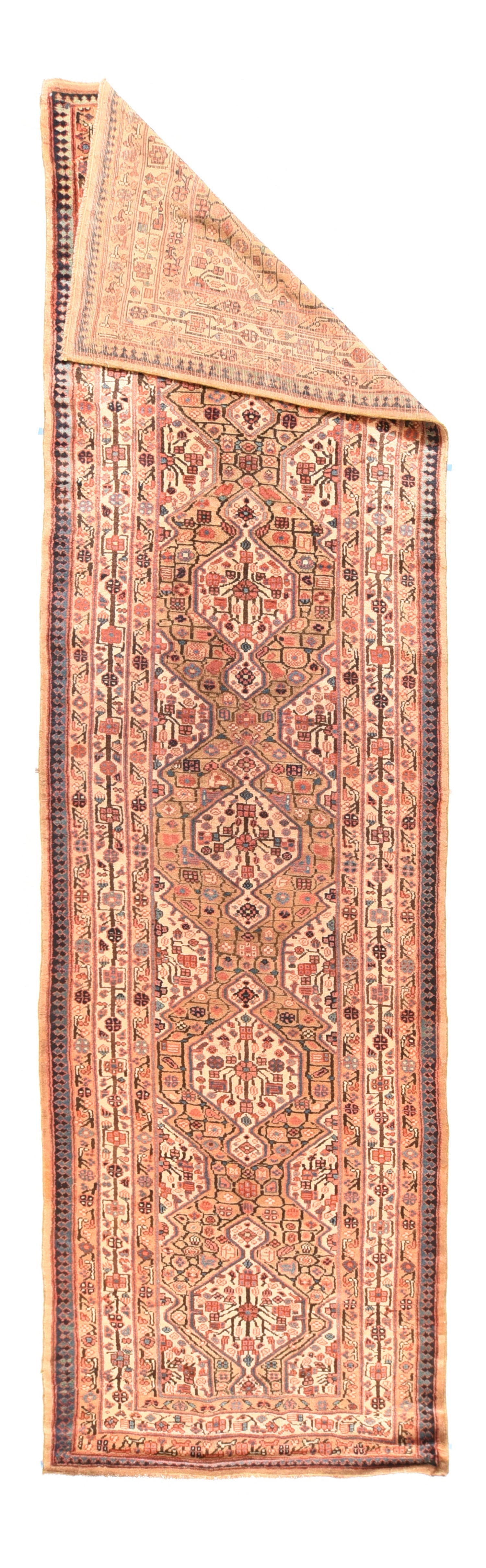 Antique Tribal Sarab Rug 3'7'' x 14'6''