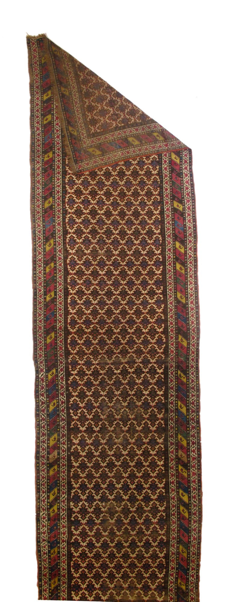Antique Caucasian Rug 3'8'' x 15'2''