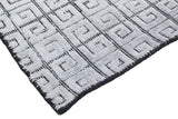Latitude LA-3078 Black - Silver Rug