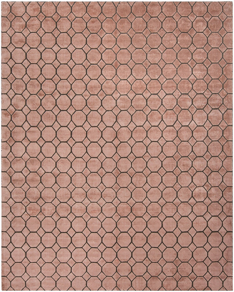 Latitude LA-3151 Pink - Charcoal Rug